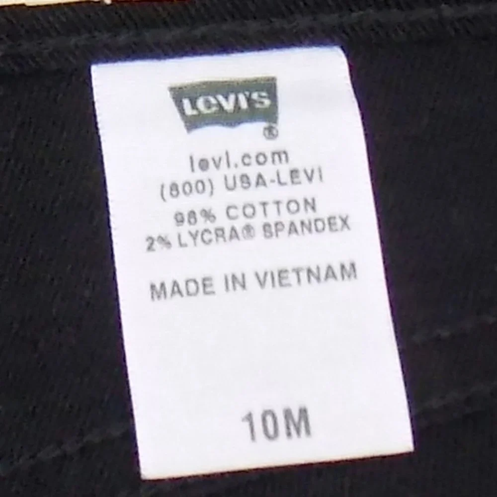 Levi's 550 Relaxed Boot Cut Black Jeans Size 10M - Picture 10 of 10